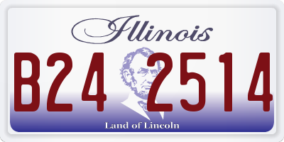 IL license plate B242514