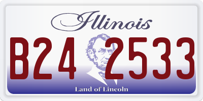 IL license plate B242533