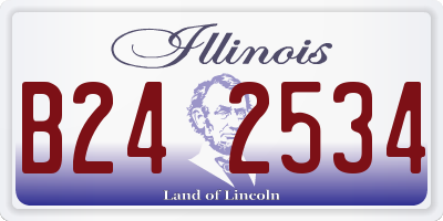 IL license plate B242534