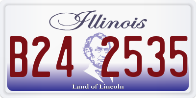 IL license plate B242535