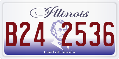 IL license plate B242536