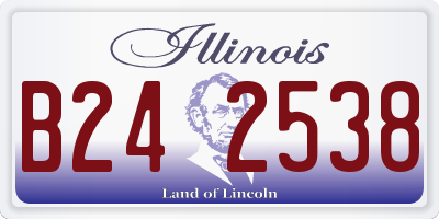 IL license plate B242538