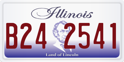 IL license plate B242541