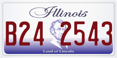 IL license plate B242543
