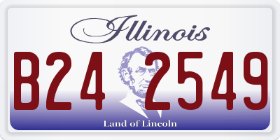 IL license plate B242549