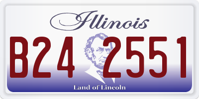 IL license plate B242551