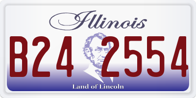 IL license plate B242554