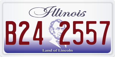 IL license plate B242557