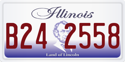 IL license plate B242558