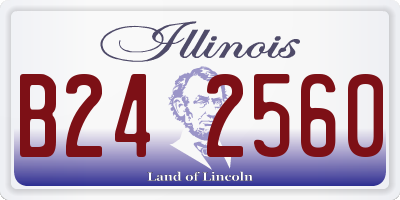 IL license plate B242560