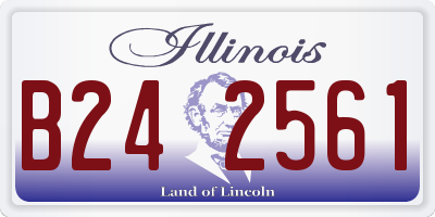 IL license plate B242561