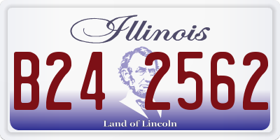 IL license plate B242562