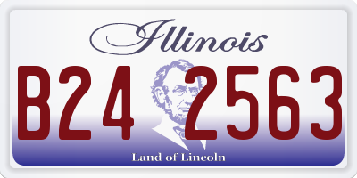 IL license plate B242563