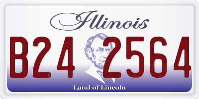 IL license plate B242564