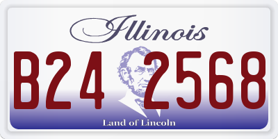 IL license plate B242568