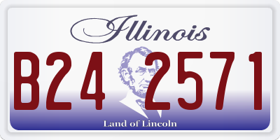 IL license plate B242571