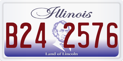 IL license plate B242576