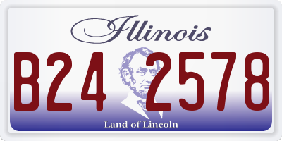 IL license plate B242578