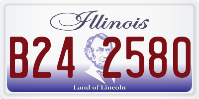 IL license plate B242580