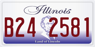 IL license plate B242581