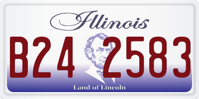 IL license plate B242583