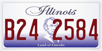IL license plate B242584