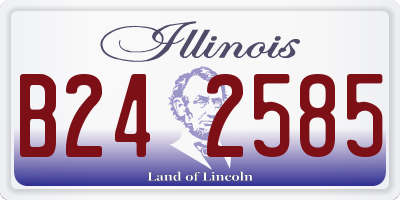 IL license plate B242585