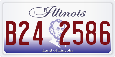 IL license plate B242586