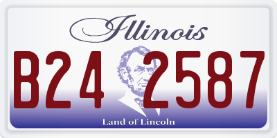 IL license plate B242587