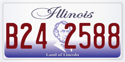 IL license plate B242588