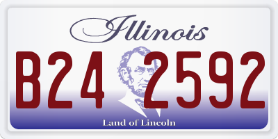 IL license plate B242592
