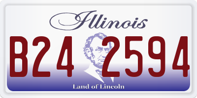 IL license plate B242594