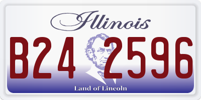 IL license plate B242596