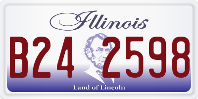 IL license plate B242598