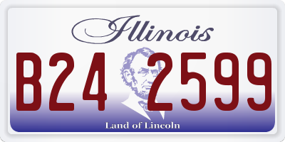 IL license plate B242599