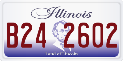 IL license plate B242602