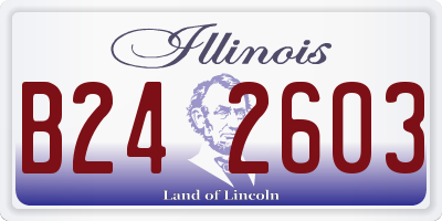 IL license plate B242603