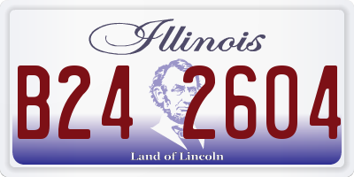 IL license plate B242604