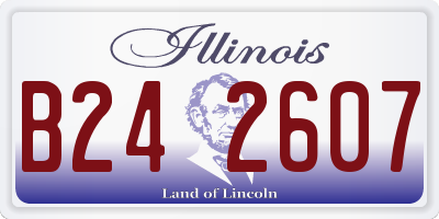 IL license plate B242607