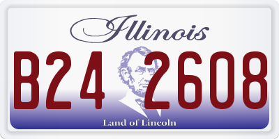 IL license plate B242608