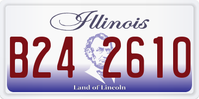 IL license plate B242610