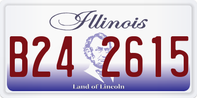 IL license plate B242615