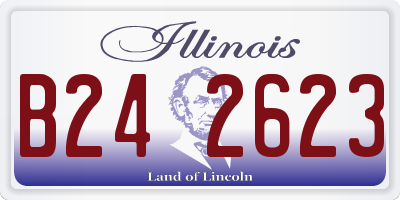 IL license plate B242623