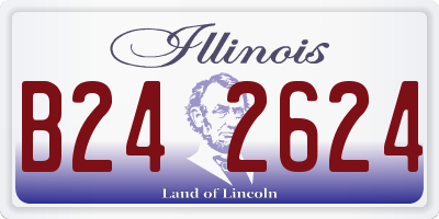 IL license plate B242624