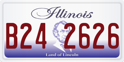 IL license plate B242626