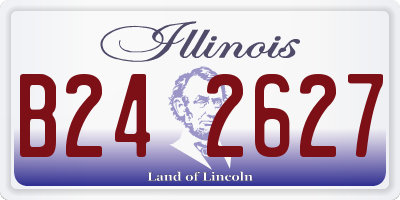 IL license plate B242627