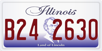 IL license plate B242630