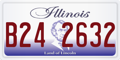 IL license plate B242632