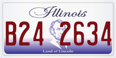 IL license plate B242634