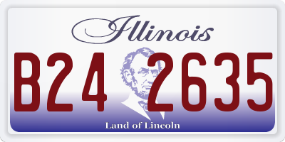 IL license plate B242635